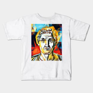 Anicius Manlius Severinus Boethius Abstract Portrait | Boethius Artwork 2 Kids T-Shirt